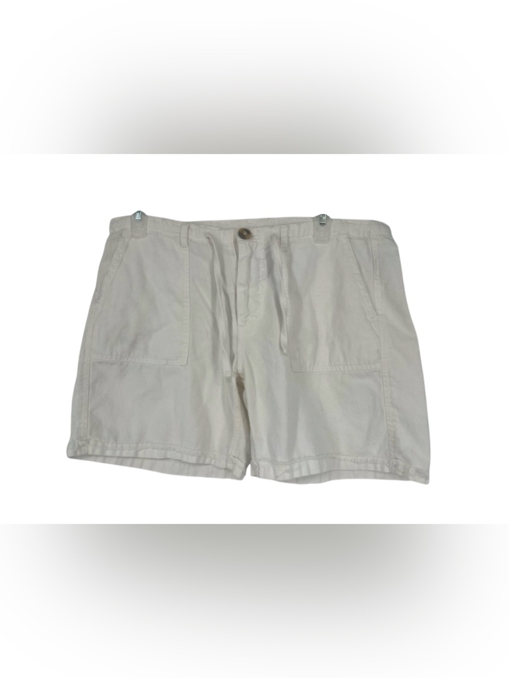 Sundry Cotton Beach White Cotton Drawstring Short sz 2
